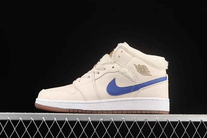 All Categories Air Jordan Jordan Series Basketball Shoes Air Jordan 1 Mid Air Jordan 1 Mid AJ1 Pearl Milk Tea Zhongbang Basketball Shoes DO2207-264